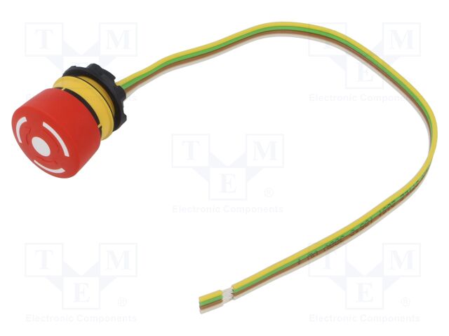 Switch: emergency stop; Stabl.pos: 2; NC x2; 5A/250VAC; 5A/24VDC