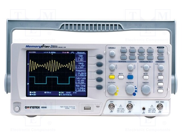 Oscilloscope: digital; Band: ≤100MHz; Channels: 2; 2Mpts; Plug: EU