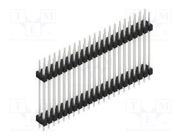 Connector: pin strips; pin header; male; PIN: 44; 2.54mm; THT; 2x22