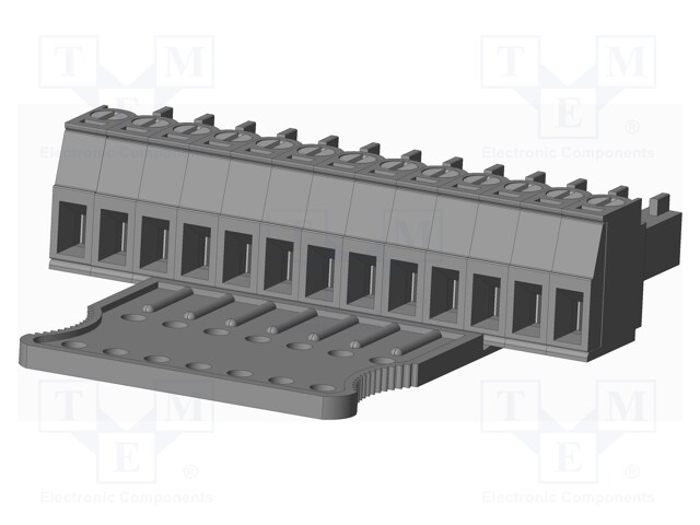 Connector: pluggable terminal block; plug; female; straight; grey