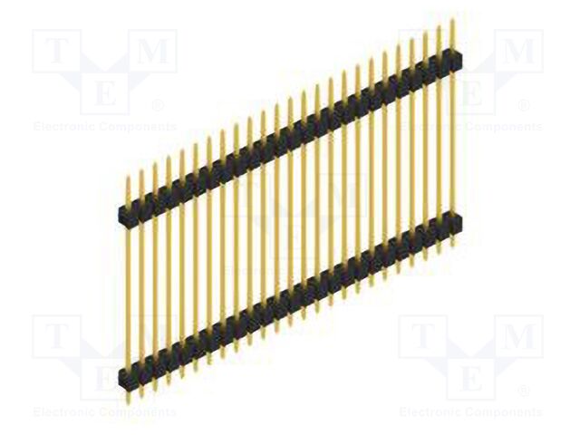 Connector: pin strips; pin header; male; PIN: 25; 2.54mm; THT; 1x25
