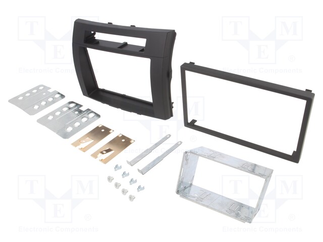 Radio mounting frame; Toyota; 2 DIN; black