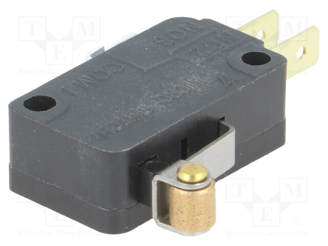 Microswitch SNAP ACTION; with lever (with roller); SPDT; Pos: 2