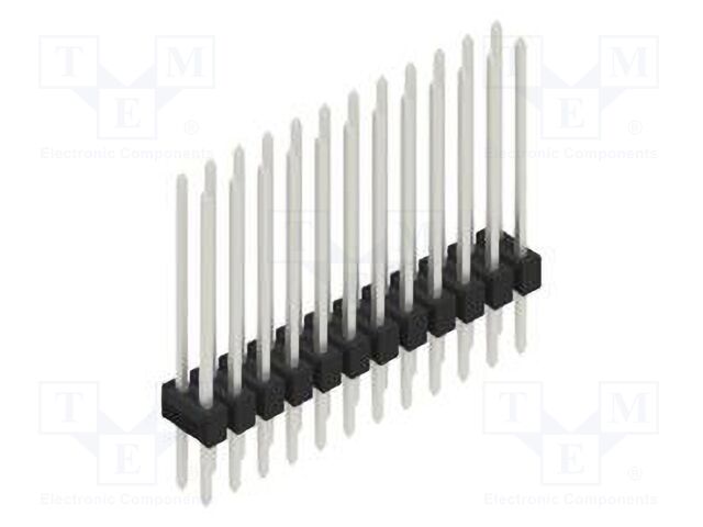 Connector: pin strips; pin header; male; PIN: 24; 2.54mm; THT; 2x12