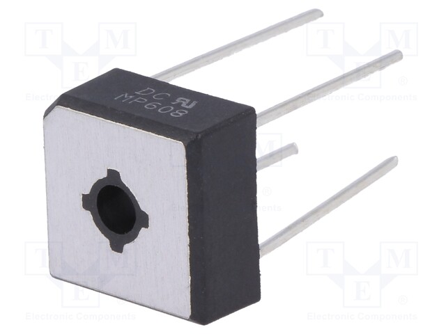 Single-phase bridge rectifier; Urmax: 800V; If: 6A; Ifsm: 175A