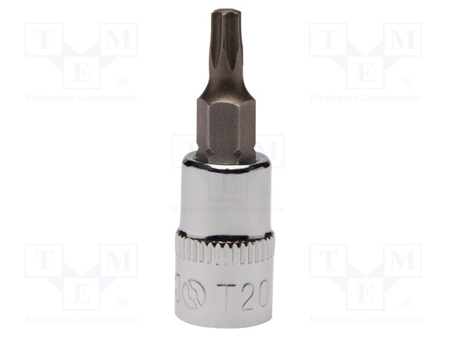 Wrench; socket spanner,Torx®; TX20; 1/4"; 37.5mm; Bit: Torx®