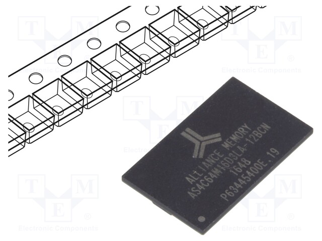 DRAM memory; DDR3,SDRAM; 64Mx16bit; 1.35V; 800MHz; FBGA96; 0÷70°C