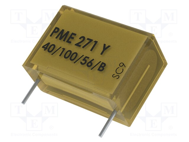 Capacitor: paper; Y2; 22nF; 250VAC; Pitch: 15.2mm; ±20%; THT; 1kVDC