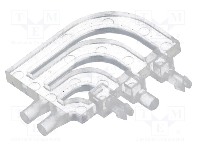 Fibre for LED; round; Ø1.5mm; No.of mod: 2; Front: flat; UL94V-0