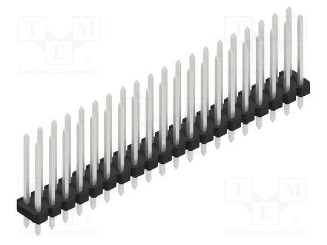 Connector: pin strips; pin header; male; PIN: 40; 2.54mm; THT; 2x20