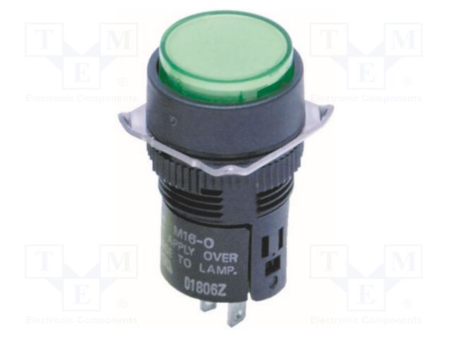 Control lamp; 16mm; M16; -10÷55°C; Illumin: LED; Ø16.2mm; IP40