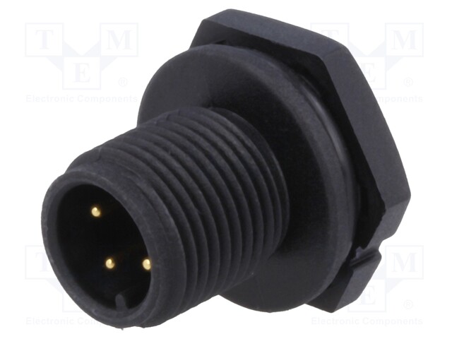 Socket; M12; PIN: 4; male; A code-DeviceNet / CANopen; soldering