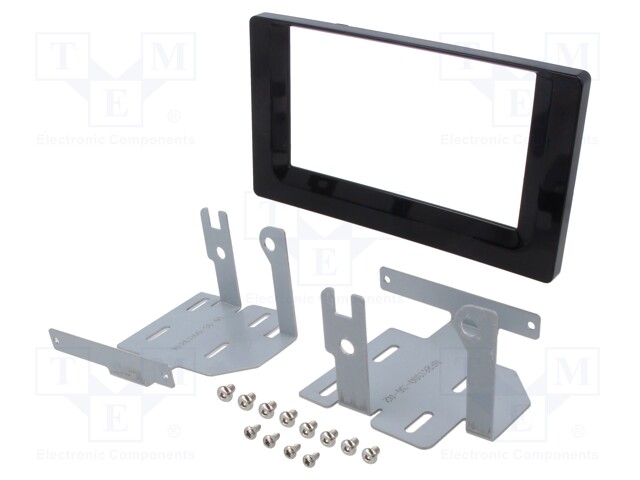 Radio mounting frame; Toyota; 2 DIN; black gloss