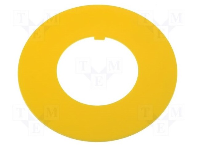 Warning plate; 30mm; Ømount.hole: 30.5mm; Ø: 60mm; Mat: PVC