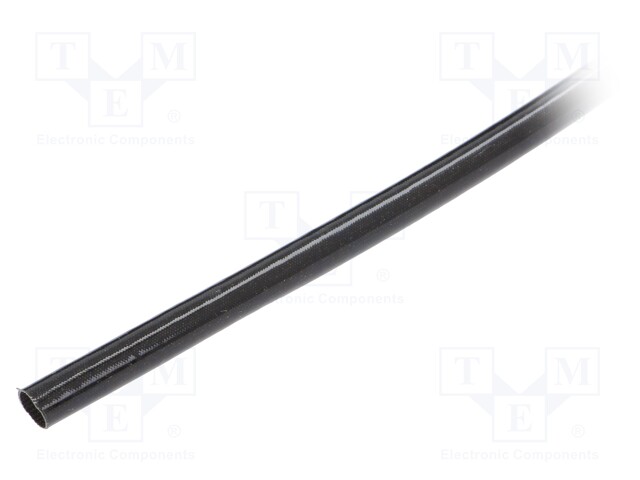 Insulating tube; black; -20÷155°C; Øint: 10mm; L: 100m