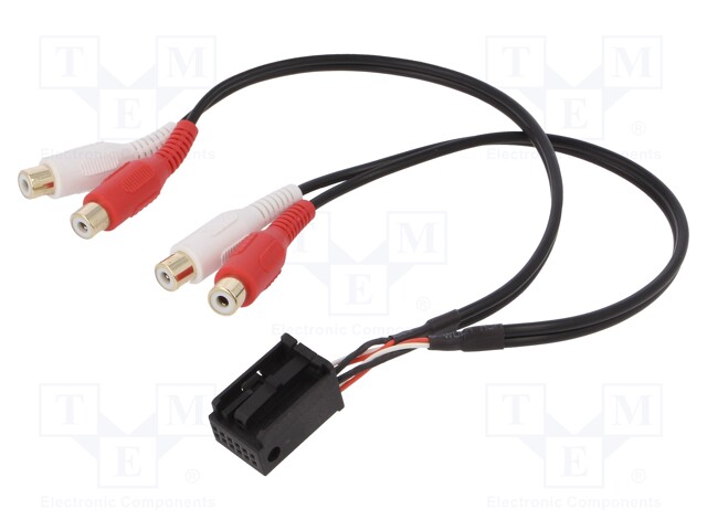 Aux adapter; RCA; Audi,Seat,Škoda,VW; Line out