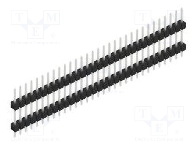 Connector: pin strips; pin header; male; PIN: 31; 2.54mm; THT; 1x31