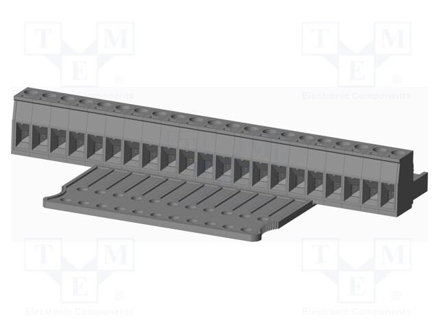 Connector: pluggable terminal block; plug; female; straight; grey