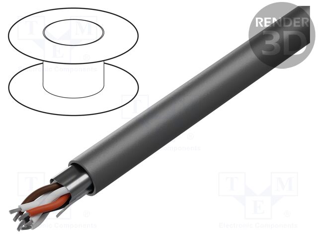Wire; EcoCable® Mini,EcoGen™,UL AWM 21460,VW-1; 3x2x20AWG; MPPE