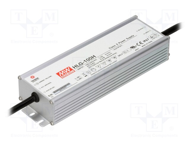 Power supply: switched-mode; LED; 96W; 20VDC; 4.8A; 90÷305VAC; IP67