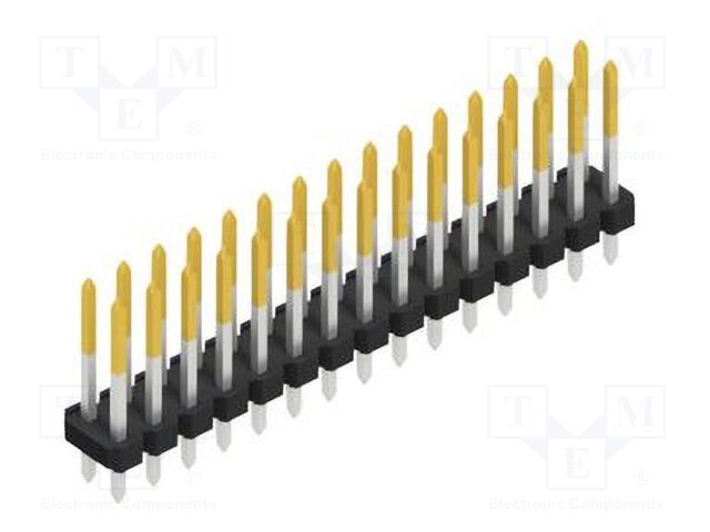 Connector: pin strips; pin header; male; PIN: 30; 2.54mm; THT; 2x15