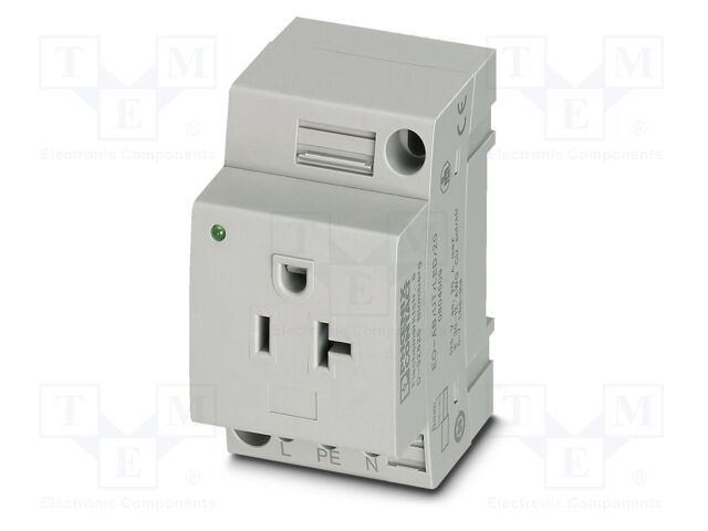 Connector: AC supply; socket; female; 20A; PIN: 3; screw terminal