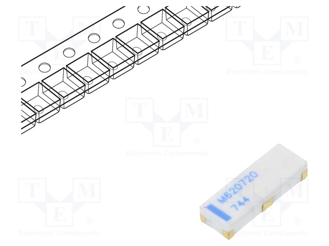 Antenna; ISM; 0.75dBi; linear; Mounting: SMD; 6x2x1.08mm