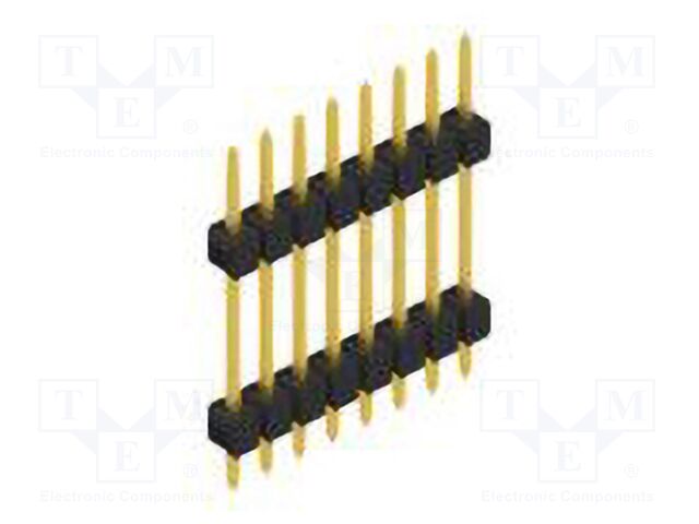 Connector: pin strips; pin header; male; PIN: 8; 2.54mm; THT; 1x8