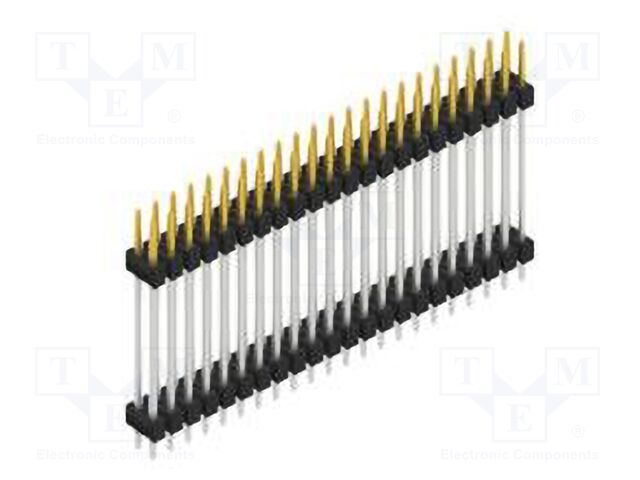 Connector: pin strips; pin header; male; PIN: 44; 2.54mm; THT; 2x22