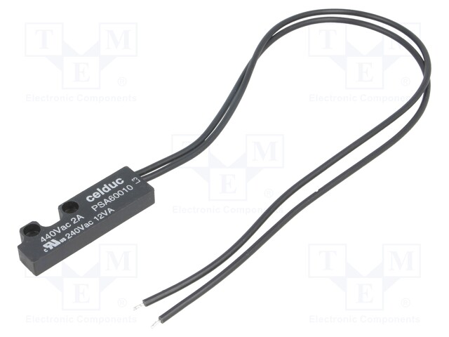 Reed switch; 51x16x7mm; Connection: lead 0,35m; Contacts: SPST-NO