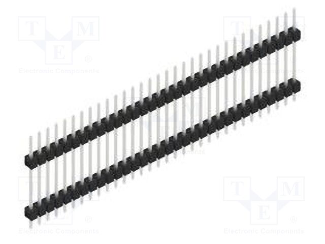 Connector: pin strips; pin header; male; PIN: 32; 2.54mm; THT; 1x32