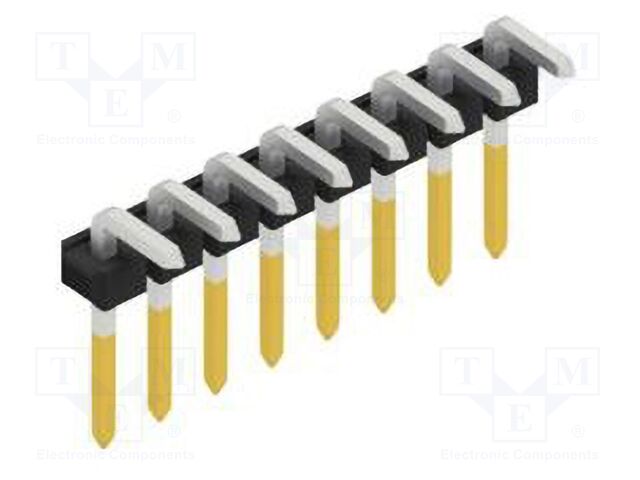 Connector: pin strips; pin header; male; PIN: 8; 2.54mm; THT; 1x8