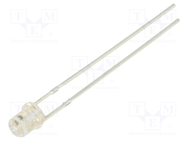 LED; 3mm; green; 1560÷2180mcd; 140°; 3÷5V; 20mA; Variant: blinking