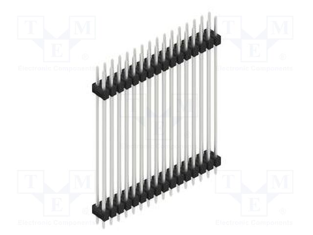 Connector: pin strips; pin header; male; PIN: 32; 2.54mm; THT; 2x16