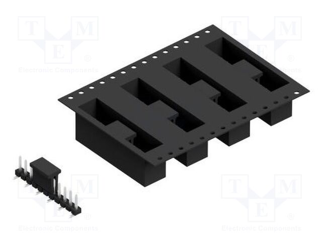 Connector: pin strips; pin header; male; PIN: 11; 2.54mm; SMT; 1x11