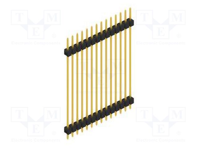 Connector: pin strips; pin header; male; PIN: 14; 2.54mm; THT; 1x14