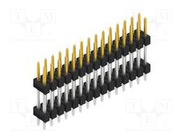 Connector: pin strips; pin header; male; PIN: 30; 2.54mm; THT; 2x15