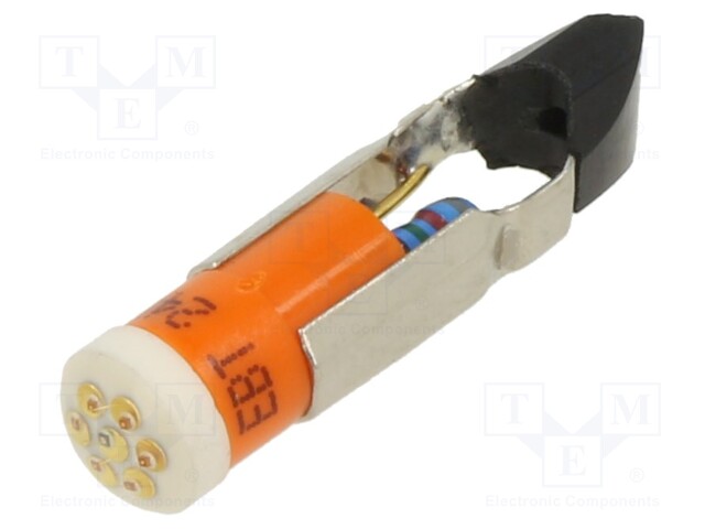 Indicator: LED; T5,5K; orange; plastic; 24VDC; -20÷60°C