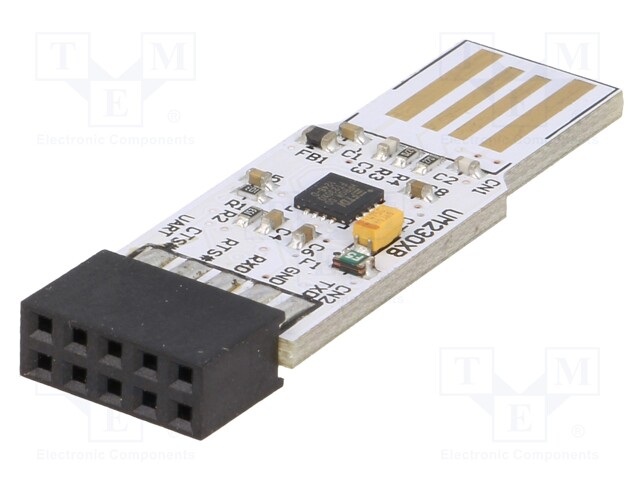 Module: USB; basic UART; USB A,pin strips; 3Mbps; 2.54mm