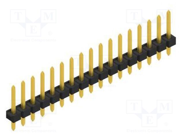 Connector: pin strips; pin header; male; PIN: 17; 2.54mm; THT; 1x17