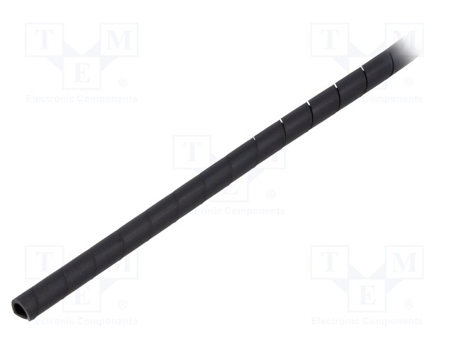Spiral wrapping; ØBundle : 5÷20mm; PE-FR,polyetylene; black