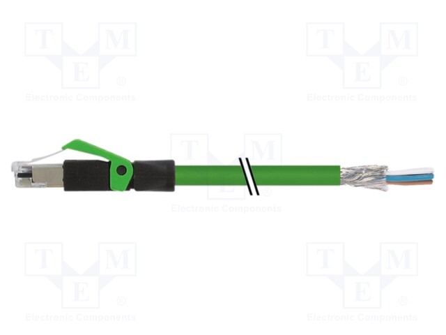 Connection lead; RJ45,male; IP20; 60VDC; 1.5A; 10m; Series: 7000