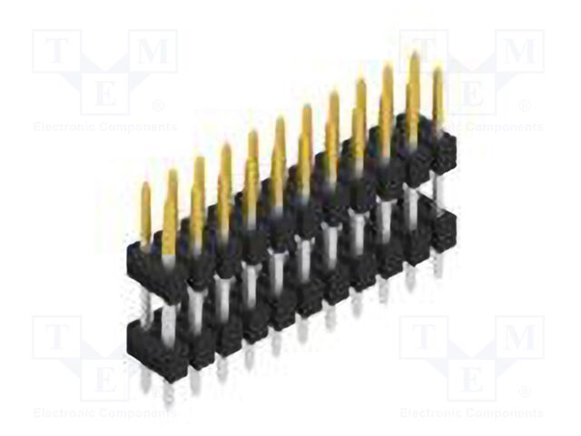 Connector: pin strips; pin header; male; PIN: 22; 2.54mm; THT; 2x11