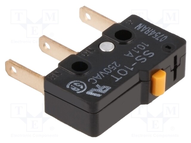 Microswitch SNAP ACTION; without lever; SPDT; 10A/250VAC; Pos: 2