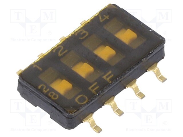 Switch: DIP-SWITCH; OFF-ON; 0.1A/50VDC; Pos: 2; -40÷105°C; 50mΩ