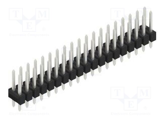 Connector: pin strips; pin header; male; PIN: 38; 2.54mm; THT; 2x19