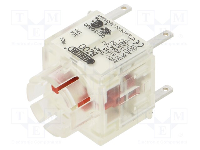 Contact block; -30÷70°C; IP00; Contacts: NC x2; 3mm