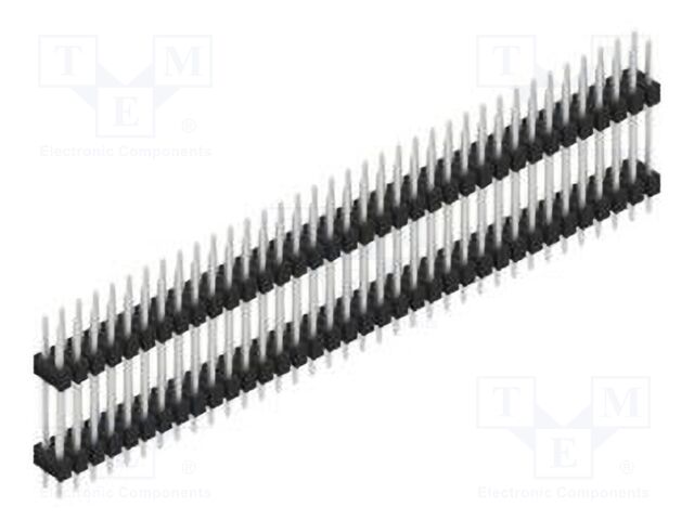 Connector: pin strips; pin header; male; PIN: 72; 2.54mm; THT; 2x36