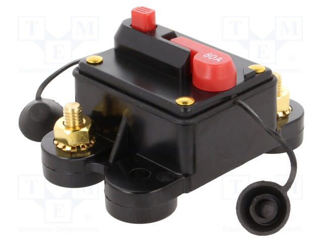 Fuse: automatic; automotive; 80A; black; 12÷48VDC; 78x52x37mm