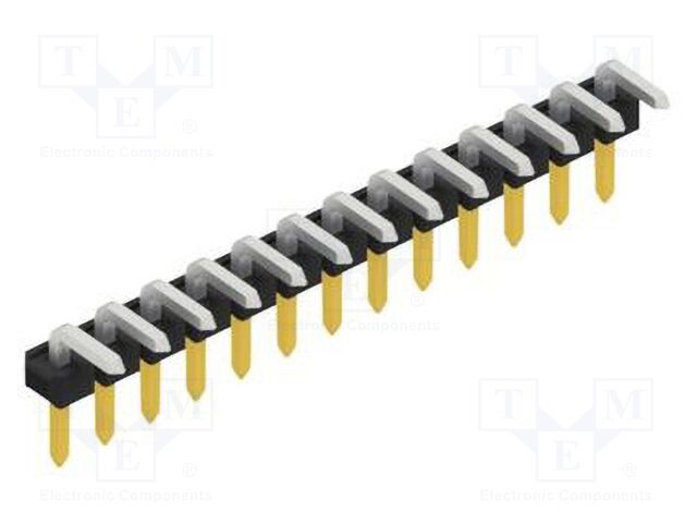 Connector: pin strips; pin header; male; PIN: 13; 2.54mm; THT; 1x13